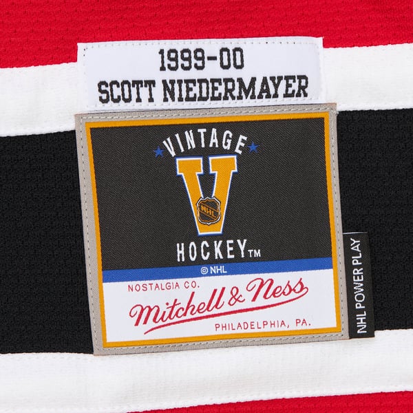 Men's New Jersey Devils Scott Niedermayer Mitchell & Ness Red Big & Tall 1999/00 Blue Line 2.0 Jersey - Image 9