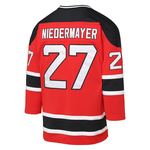 Youth New Jersey Devils Scott Niedermayer Mitchell & Ness Red   1999/00 Power Play Player Jersey - Image 4