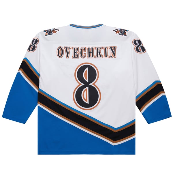 Men's Washington Capitals Alexander Ovechkin Mitchell & Ness White 2005/06 Power Play Jersey - Image 4