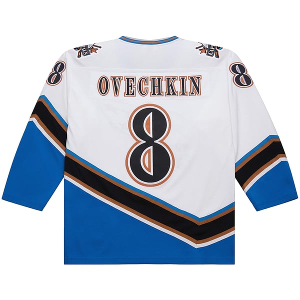 Men's Washington Capitals Alexander Ovechkin Mitchell & Ness White Big & Tall 2005/06 Power Play Jersey - Image 4