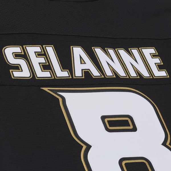 Men's Anaheim Ducks Teemu Selanne Mitchell & Ness Black 2006/07  Stanley Cup Power Play Jersey