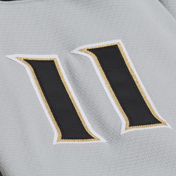 Men's Los Angeles Kings Anze Kopitar Mitchell & Ness Silver 2016/17 Captain Patch Power Play Jersey - Image 9