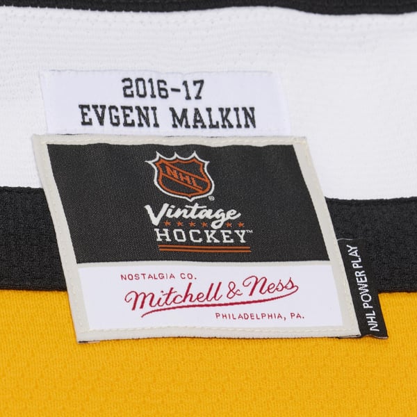 Men's Pittsburgh Penguins Evgeni Malkin Mitchell & Ness Black 2016/17 Power Play Jersey - Image 11