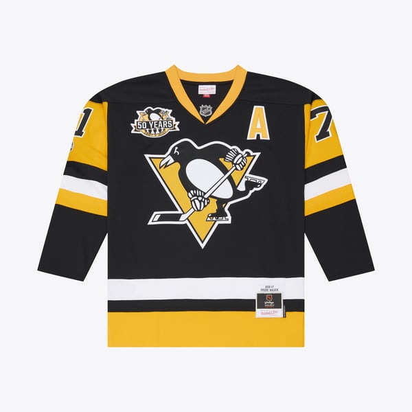 Men's Pittsburgh Penguins Evgeni Malkin Mitchell & Ness Black 2016/17 Power Play Jersey - Image 3