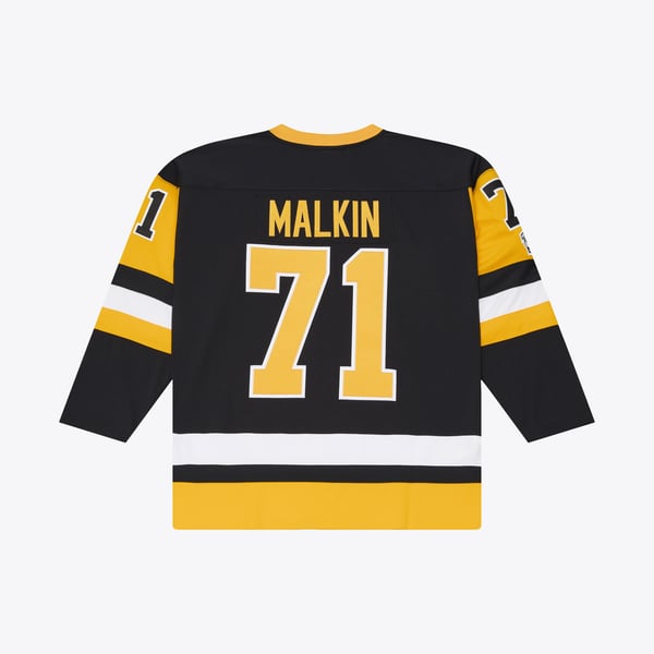 Men's Pittsburgh Penguins Evgeni Malkin Mitchell & Ness Black 2016/17 Power Play Jersey - Image 4