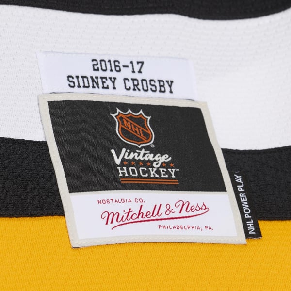 Men's Pittsburgh Penguins Sidney Crosby Mitchell & Ness Black 2016/17 Power Play Jersey - Image 10