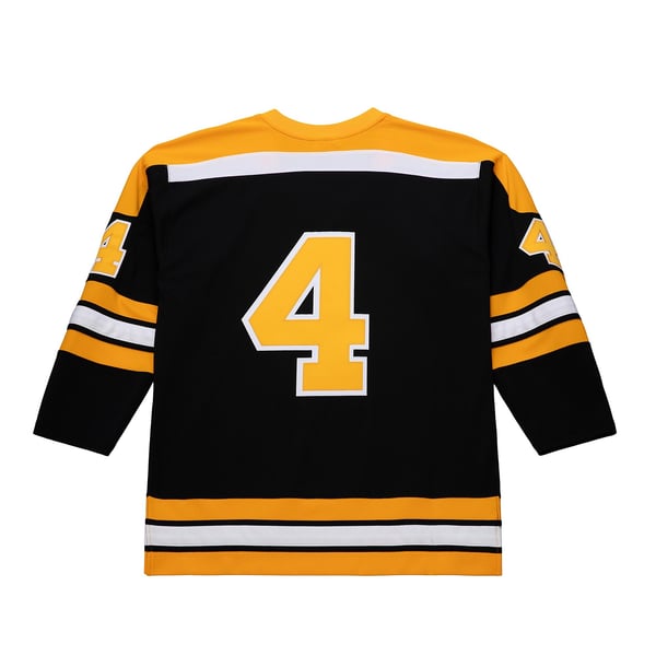 Men's Boston Bruins Bobby Orr Mitchell & Ness Black Big & Tall 1971/72 Blue Line 2.0 Jersey