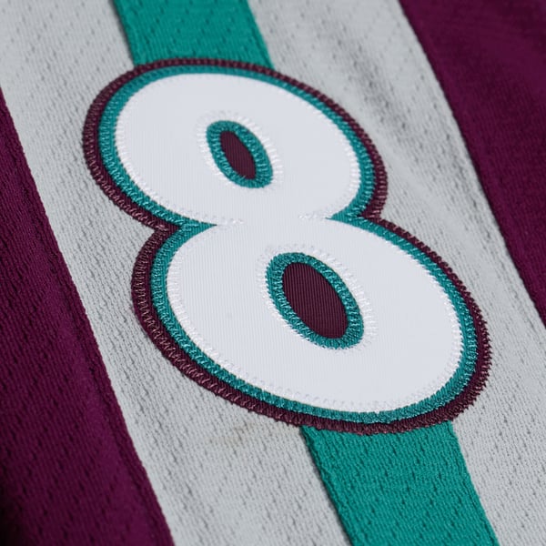 Men's Anaheim Ducks Teemu Selanne Mitchell & Ness Teal 1997/98 Alternate Captain Patch Power Play Jersey