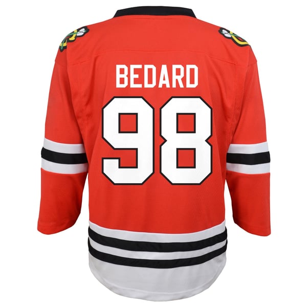 Infant Chicago Blackhawks Connor Bedard Red Home Replica Player Jersey - Image 4