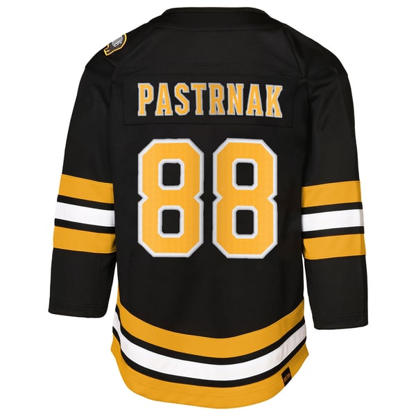 Infant Boston Bruins David Pastrnak Black Home Replica Player Jersey
