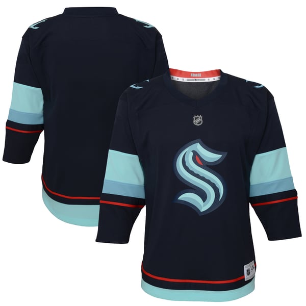 Infant Seattle Kraken Navy Home Replica Jersey - Image 1