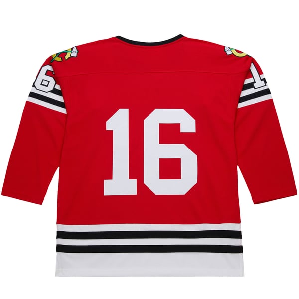 Men's Chicago Blackhawks Bobby Hull Scarlet 1960-61 Power Play Jersey - Image 4