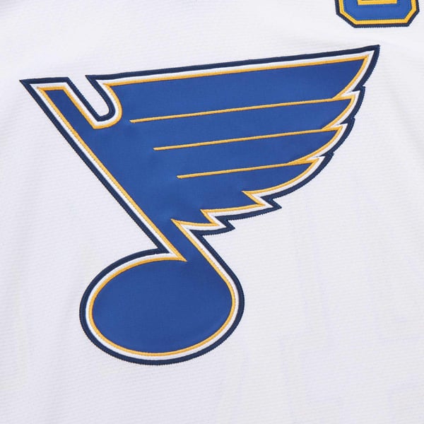 Men's St. Louis Blues Chris Pronger White 1999-00 Power Play Jersey - Image 5