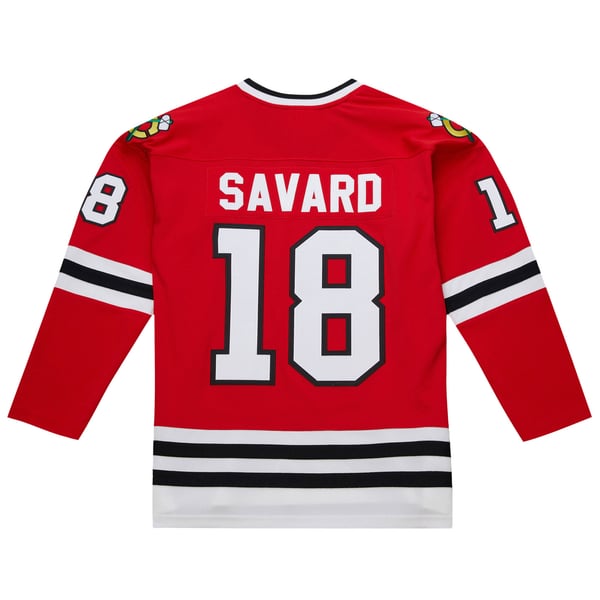 Men's Chicago Blackhawks Denis Savard Scarlet 1980-81 Power Play Jersey - Image 4