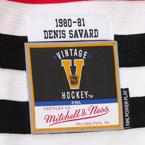 Men's Chicago Blackhawks Denis Savard Scarlet 1980-81 Power Play Jersey - Image 7
