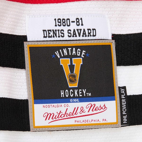 Men's Chicago Blackhawks Denis Savard Scarlet 1980-81 Power Play Jersey - Image 8