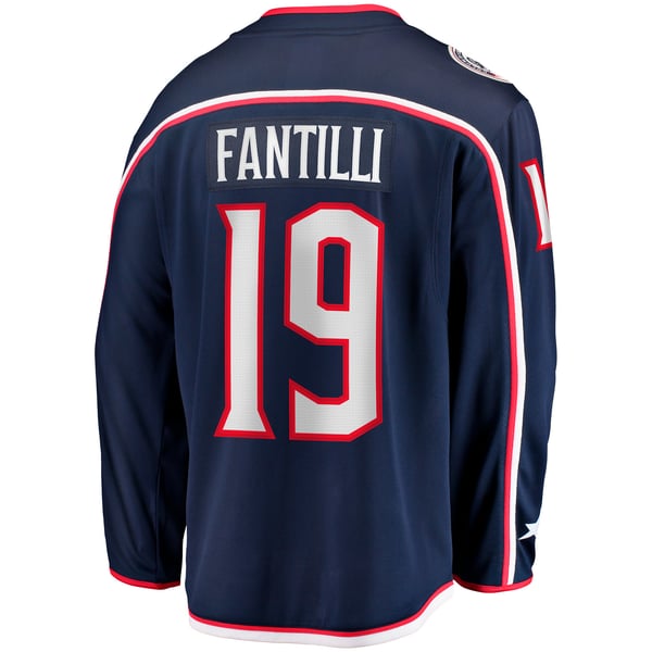 Men's Columbus Blue Jackets Adam Fantilli Fanatics Navy Home Premier Breakaway Player Jersey - Image 4