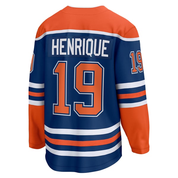 Men's Edmonton Oilers Adam Henrique Fanatics Royal Home Breakaway Jersey - Image 4