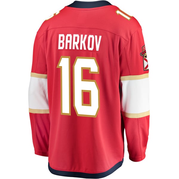 Men's Florida Panthers Aleksander Barkov Fanatics Red Breakaway Jersey - Image 4