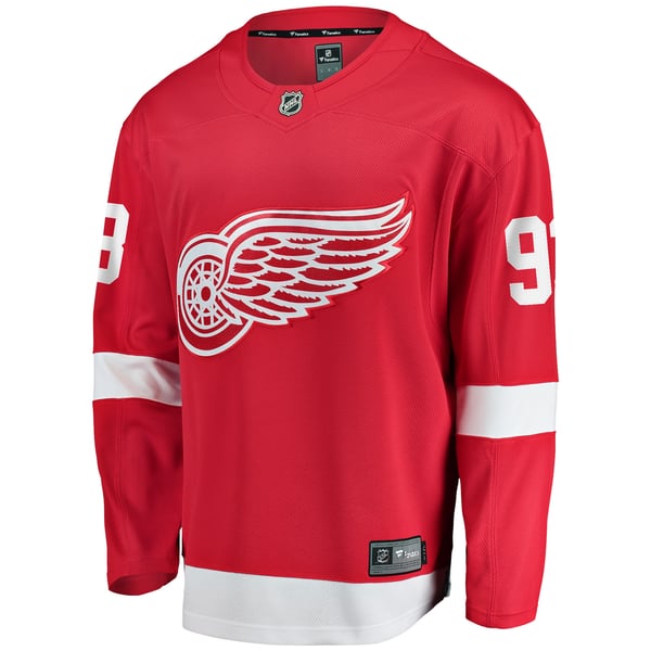 Men's Detroit Red Wings Alex DeBrincat Fanatics Red Breakaway Jersey - Image 3