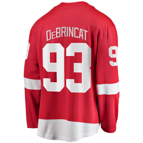 Men's Detroit Red Wings Alex DeBrincat Fanatics Red Breakaway Jersey - Image 4