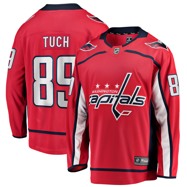 Men's Washington Capitals Alex Tuch Fanatics Red Home Breakaway Jersey - Image 2