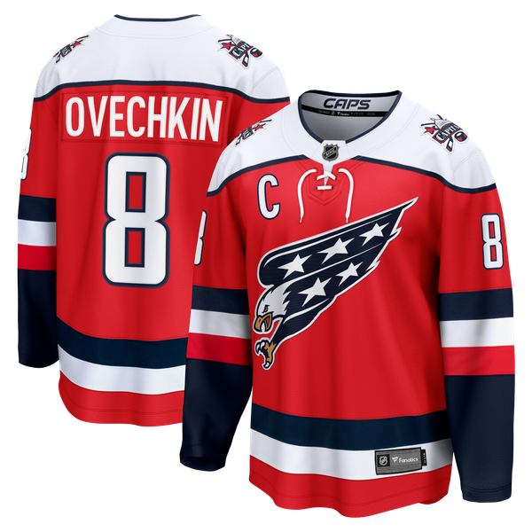 Men's Washington Capitals Alexander Ovechkin Fanatics Red Alternate Breakaway Player Jersey - Image 1