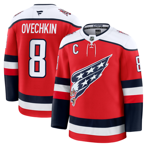 Men's Washington Capitals Alexander Ovechkin Fanatics Red Alternate Premium Player Jersey - Image 2