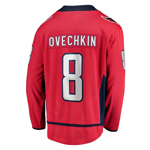 Men's Washington Capitals Alexander Ovechkin Fanatics Red Captain Patch Home Breakaway Jersey - Image 4