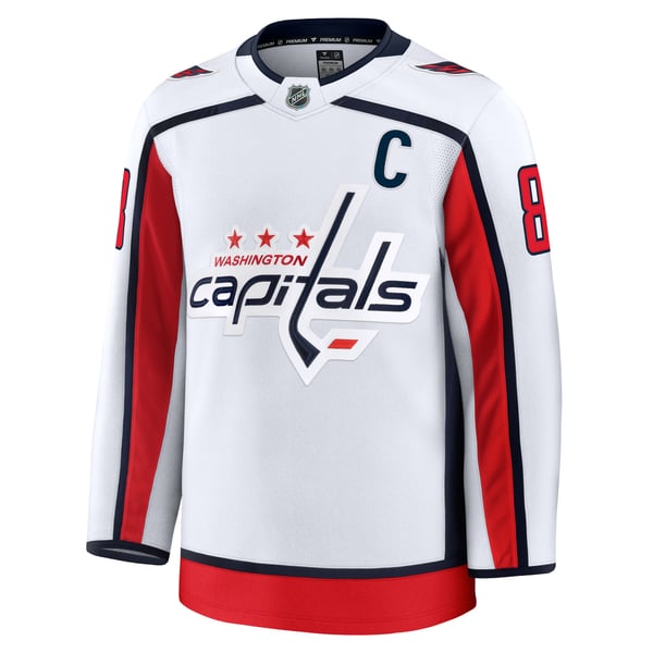 Men's Washington Capitals Alexander Ovechkin Fanatics White Away Premium Jersey - Image 3