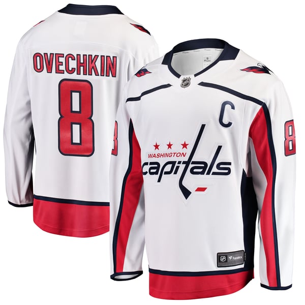 Men's Washington Capitals Alexander Ovechkin Fanatics White  Breakaway Jersey - Image 2