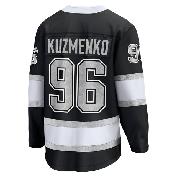 Men's Los Angeles Kings Andrei Kuzmenko Fanatics Black Home Breakaway Jersey - Image 4