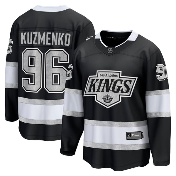 Men's Los Angeles Kings Andrei Kuzmenko Fanatics Black Home Breakaway Jersey - Image 1