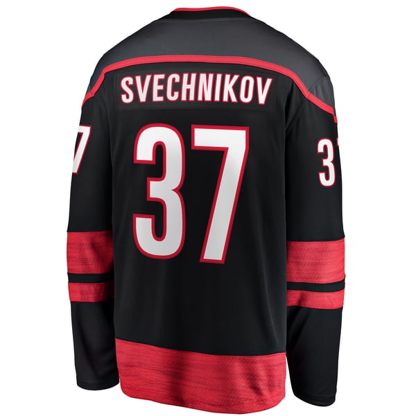 Men's Carolina Hurricanes Andrei Svechnikov Fanatics Black Home Breakaway Jersey - Image 4