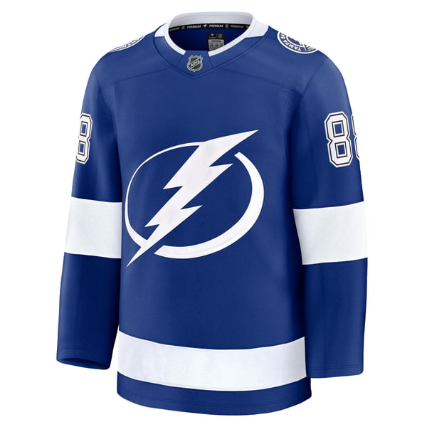 Men's Tampa Bay Lightning Andrei Vasilevskiy Fanatics Blue Home Premium Jersey - Image 3