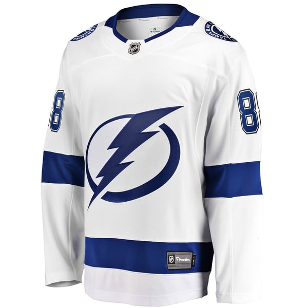 Men's Tampa Bay Lightning Andrei Vasilevskiy Fanatics White  Breakaway Jersey - Image 3