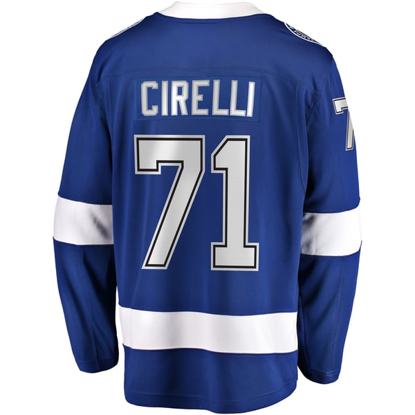 Men's Tampa Bay Lightning Anthony Cirelli Fanatics Blue Home Breakaway Player Jersey - Image 4