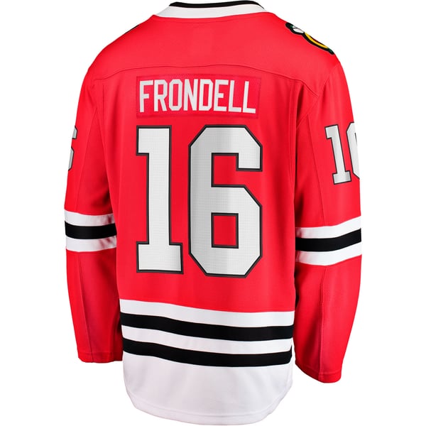 Men's Chicago Blackhawks Anton Frondell Fanatics Red Breakaway Jersey - Image 4