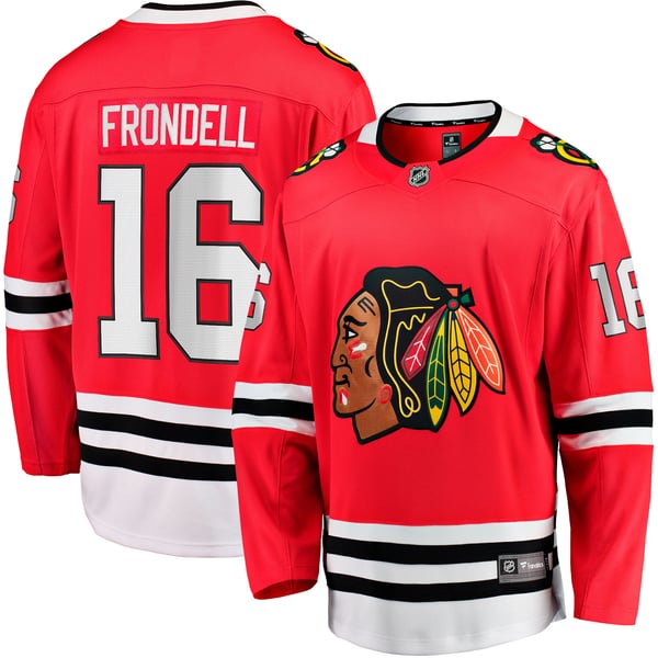 Men's Chicago Blackhawks Anton Frondell Fanatics Red Breakaway Jersey - Image 1