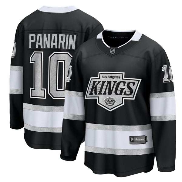 Men's Los Angeles Kings Artemi Panarin Fanatics Black Home Breakaway Jersey - Image 2