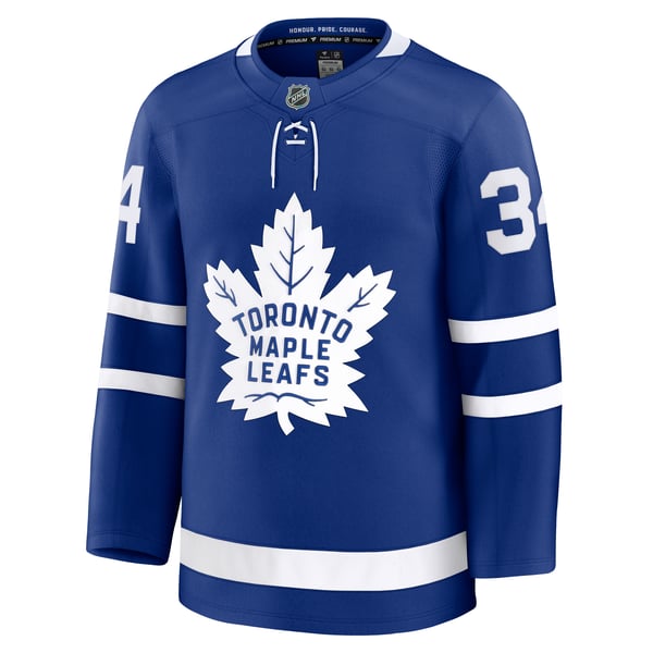 Men's Toronto Maple Leafs Auston Matthews Fanatics Blue Home Premium Jersey - Image 3