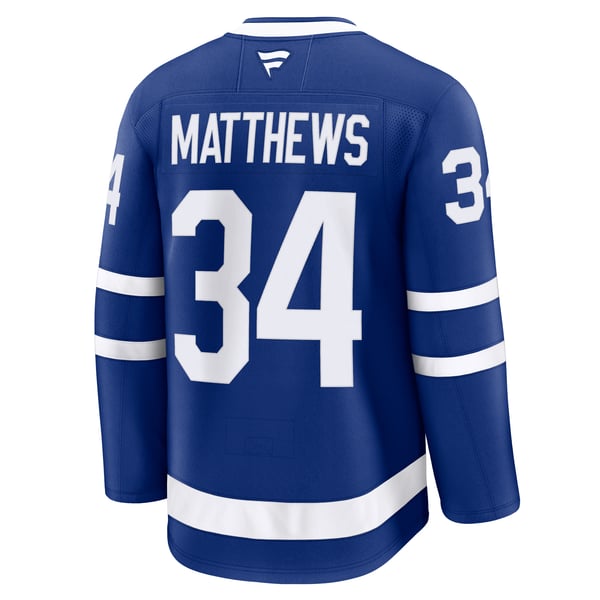 Men's Toronto Maple Leafs Auston Matthews Fanatics Blue Home Premium Jersey - Image 4
