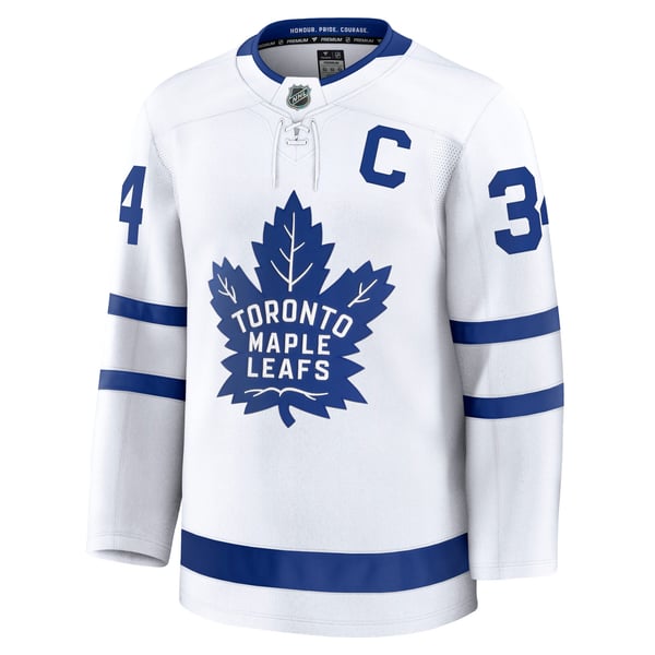 Men's Toronto Maple Leafs Auston Matthews Fanatics White Away Premium Jersey - Image 3