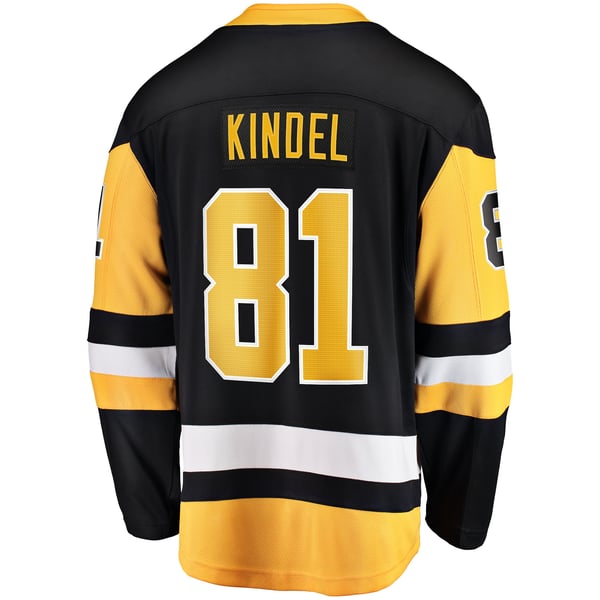 Men's Pittsburgh Penguins Ben Kindel Fanatics Black Home Breakaway Jersey - Image 4