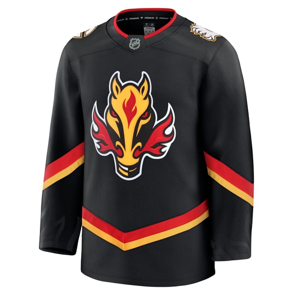 Men's Calgary Flames Fanatics Black Alternate Premium Jersey - Image 3