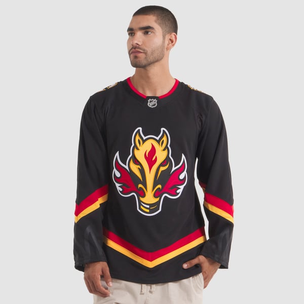 Men's Calgary Flames Fanatics Black Alternate Premium Jersey - Image 5