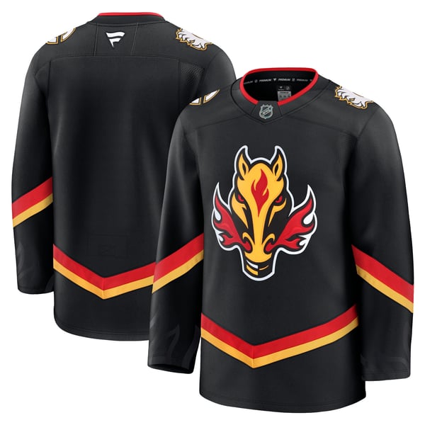 Men's Calgary Flames Fanatics Black Alternate Premium Jersey - Image 1