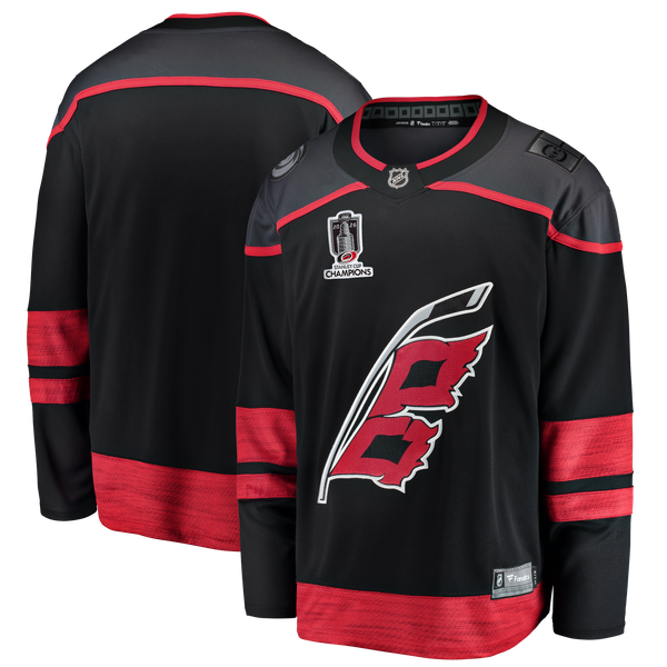 Men's Carolina Hurricanes Fanatics Black 2026 Stanley Cup Champions Home Breakaway Jersey - Image 1