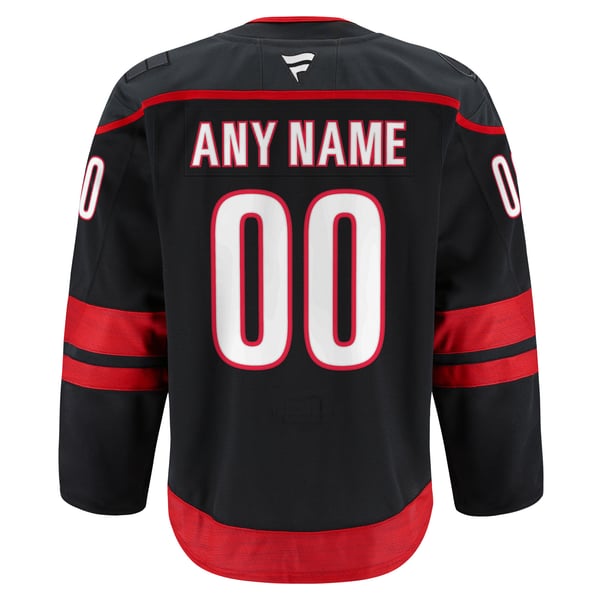 Men's Carolina Hurricanes Fanatics Black Home Authentic Pro Custom Jersey - Image 4
