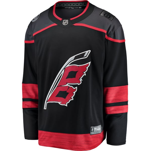 Men's Carolina Hurricanes Fanatics Black Home Breakaway Jersey - Image 3